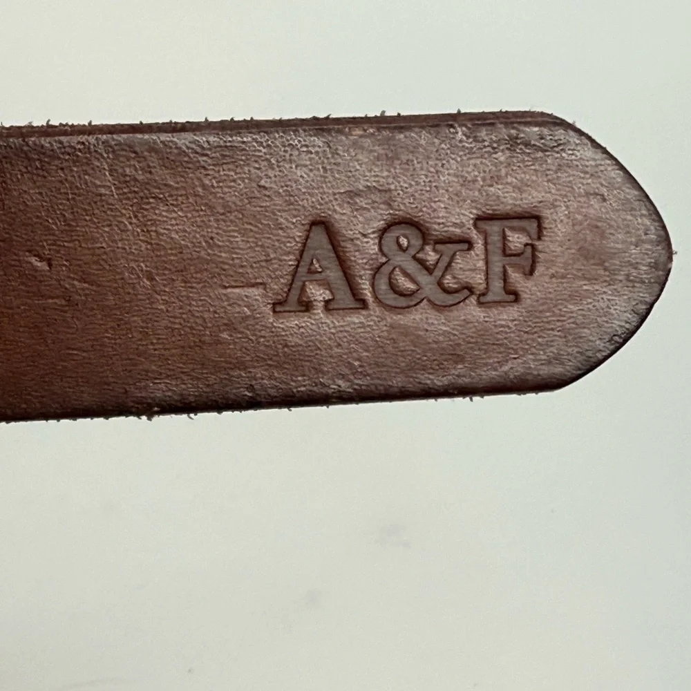Abercrombie & Fitch A&F Brown Leather braided  Belt size  XS/Small